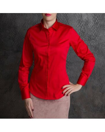 Красная женская рубашка - 7148 от Tonelli 