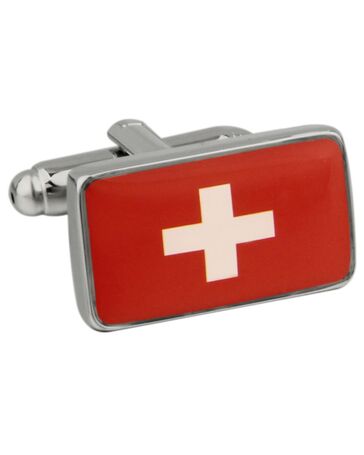 Запонки флаг Швейцарии - 171197 от  