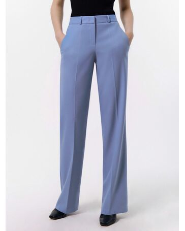 Широкие брюки со стрелками голубые от ByME 